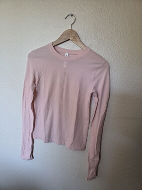 Athleta Ascent Seamless Shirt, pink orchid